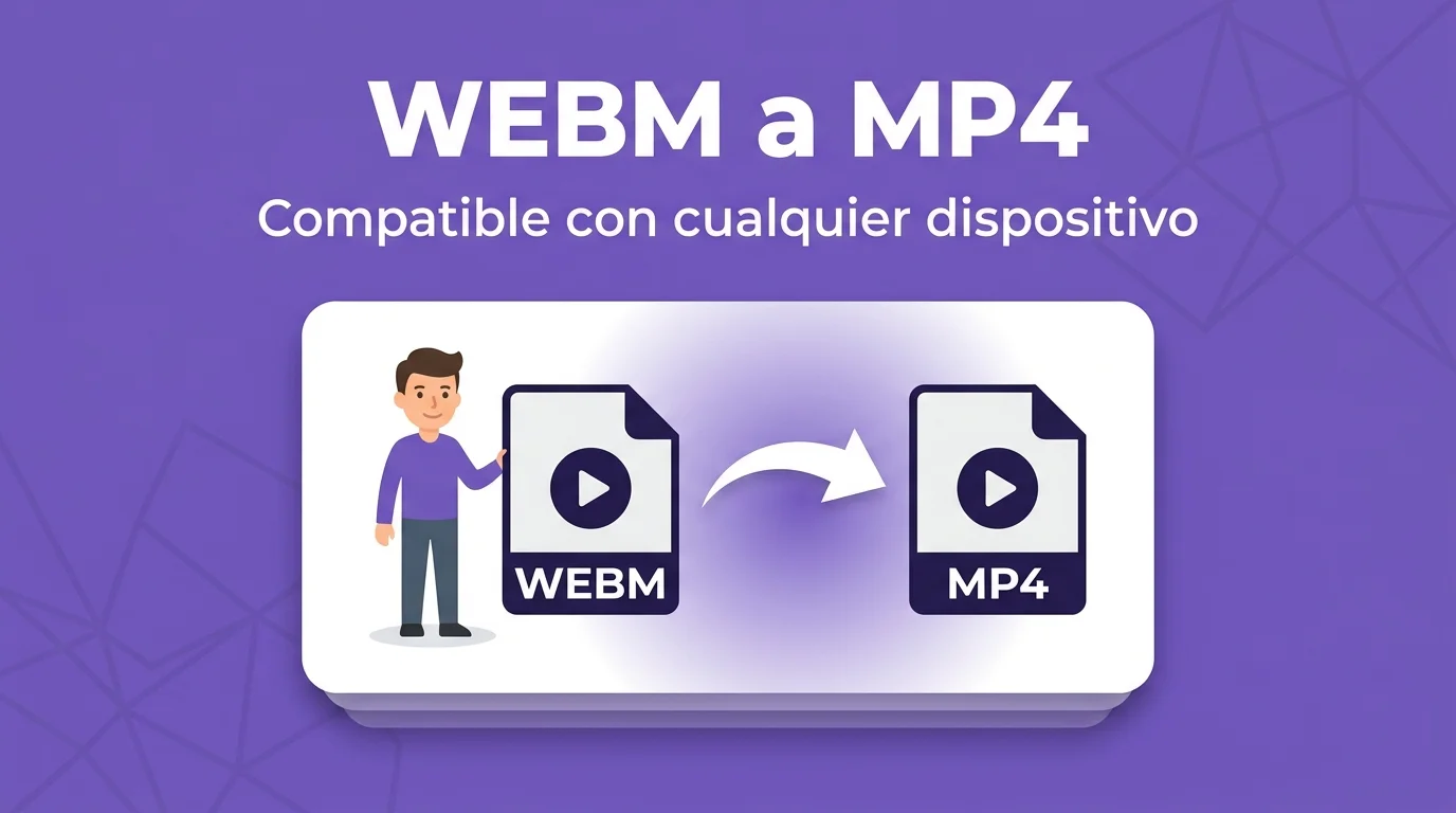 Converter WebM para MP4 online grátis