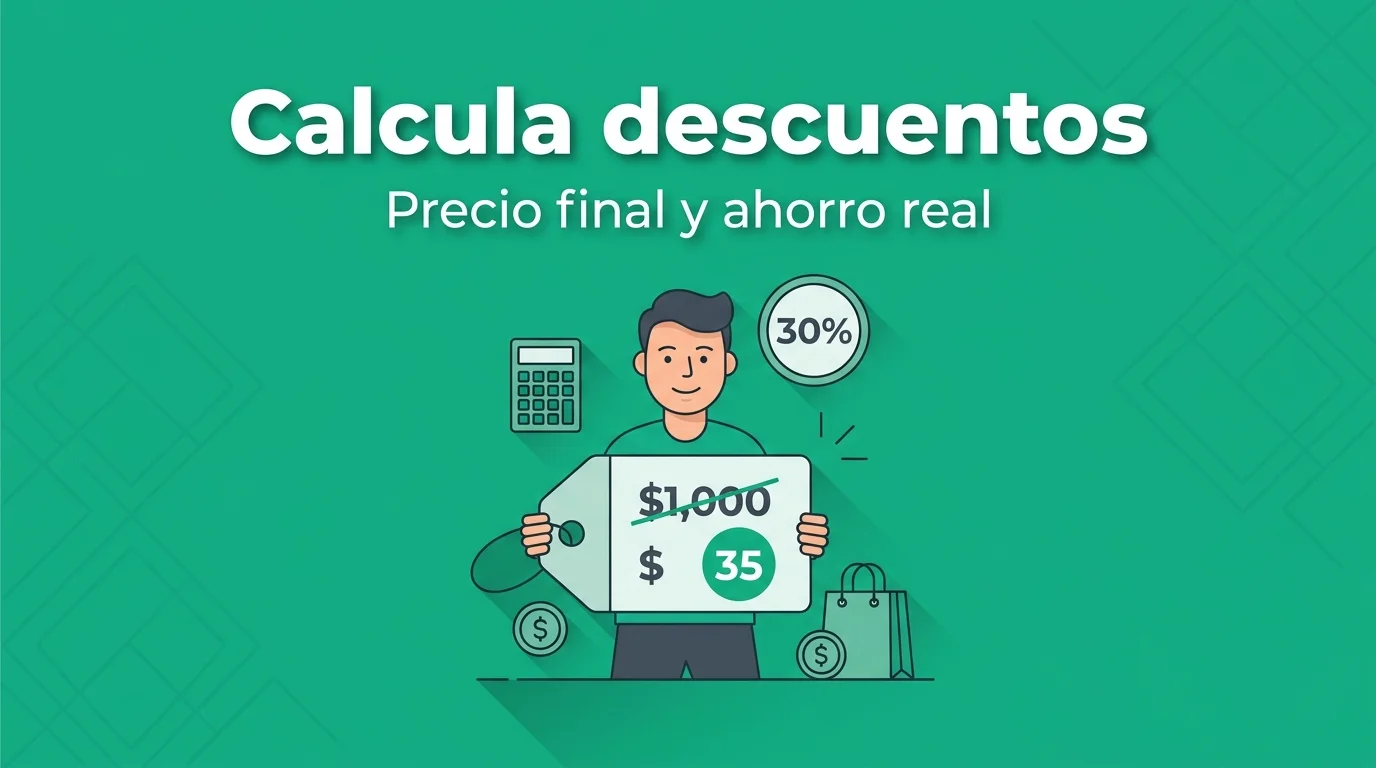 Calcular descuentos y rebajas online gratis
